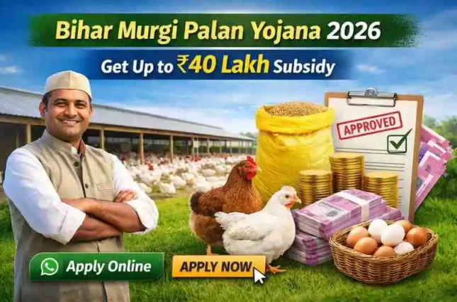 Bihar Murgi Palan Yojana 2026 poultry farming subsidy scheme online apply