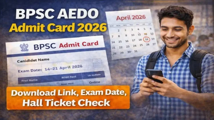 BPSC AEDO Admit Card 2026 Download BPSC AEDO Hall Ticket 2026 Link