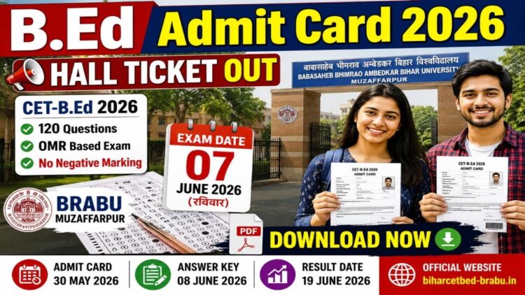 Bihar B.Ed Admit Card 2026 Hall Ticket Download
