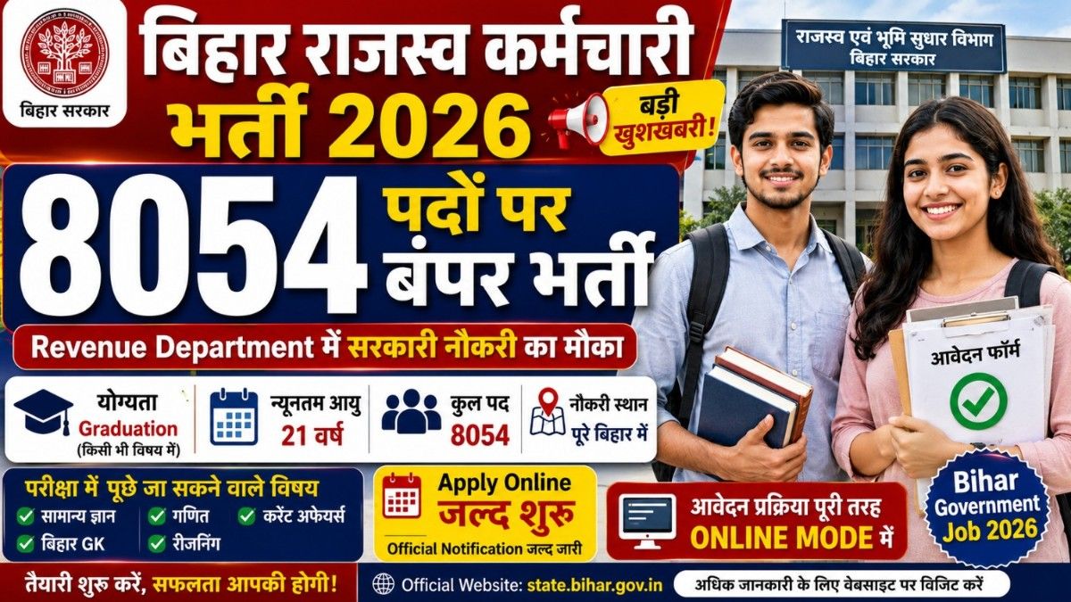 Bihar Rajaswa Karamchari Bharti 2026 Apply Online