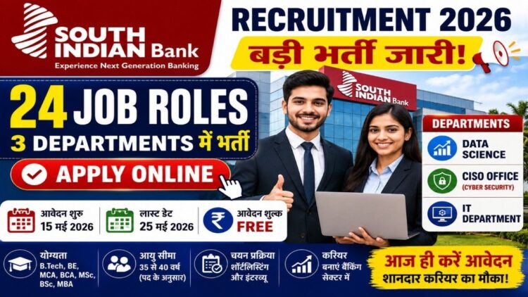 South Indian Bank Recruitment 2026 Apply Online